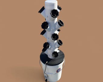 Hydrocultuurtoren met vijf niveaus en 15 pods