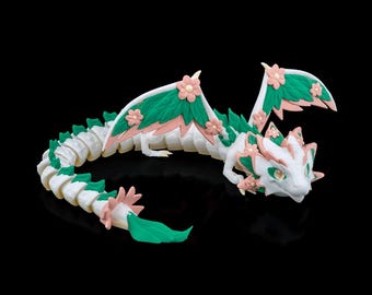 Glow In The Dark bloemendraak: gelede figuur van PLA, uniek decor