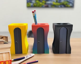 Eigenzinnige puntenslijper bureau-organizer – leraar student cadeau