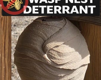 Nido de avispas falso impreso en 3D, repelente de avispas realista para exteriores.