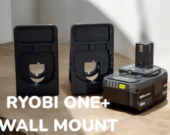 2 Pack Ryobi ONE+ Battery Wall Mounts - Secure Storage for 18V Lithium Batteries
