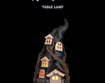 Gotische tafellamp Witchstead – Halloween-spookdecor