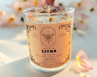 Litha Summet Solstice Candle