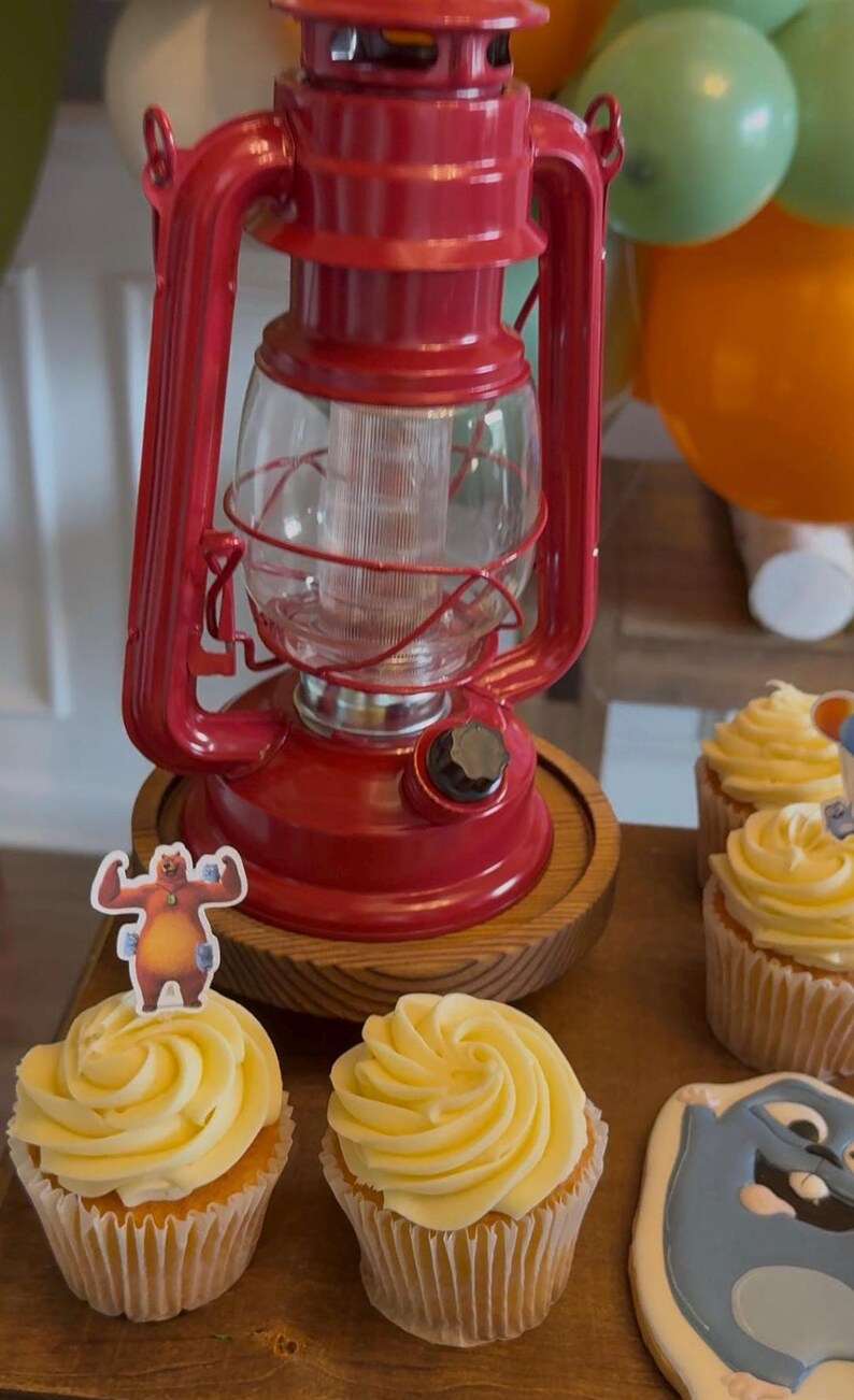 Grizzy and the Lemmings Cupcake Toppers: Cartoon Party Decorations - Etsy