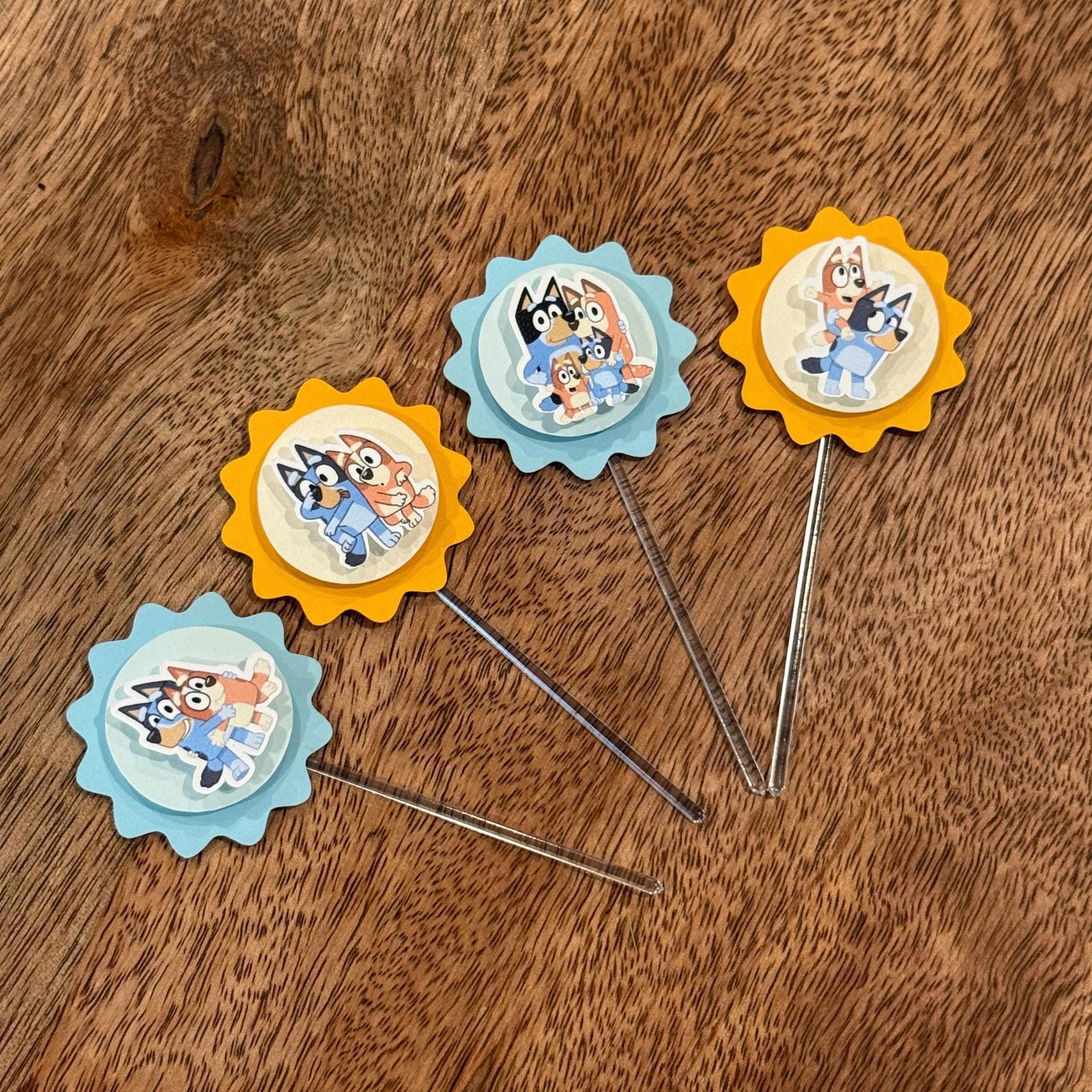 Bluey Handmade Cupcake Toppers, Kids Birthday Party Decorations - Etsy