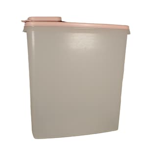Vintage Retro Tupperware Müsli Aufbewahrungsbehälter mit rosa Deckel