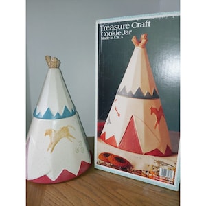 Teepee vintage cookie jar, Treasure Craft, Frontierland, Disney Parks
