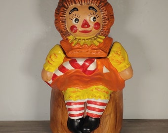 Vintage Raggedy Ann and Andy Cookie Jar Canisters - Etsy