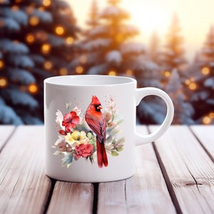 Beautiful Cardinal Ceramic Mug - Perfect Gift