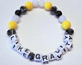 Like Gravity Lute Beaded Stretch Bracelet Hazbin Hotel Inspired
