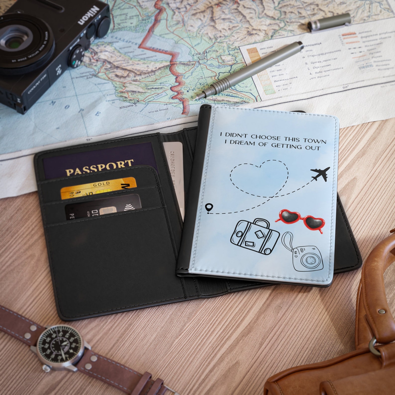 Swiftie Passport Cover holds ID and Credit Cards Too Etsy