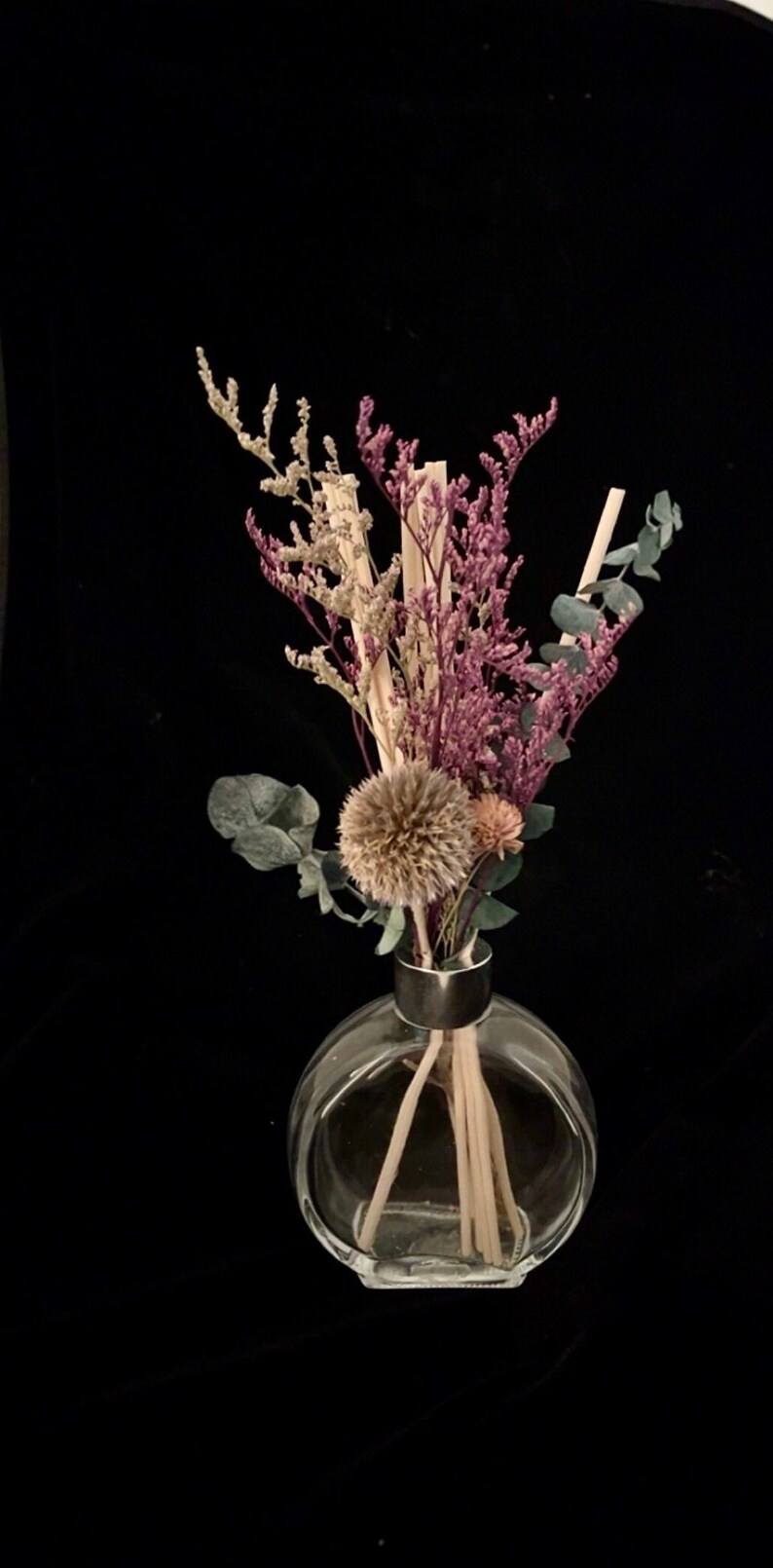 Scent Diffuser Made With Glass Real Dried Flower Organic - Etsy