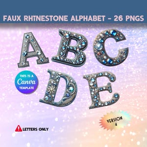 Faux Rhinestone Clipart, Faux Rhinestone Alphabet And Numbers PNG, Faux Rhinestone Alpha Set, Faux Rhinestone Patch PNG