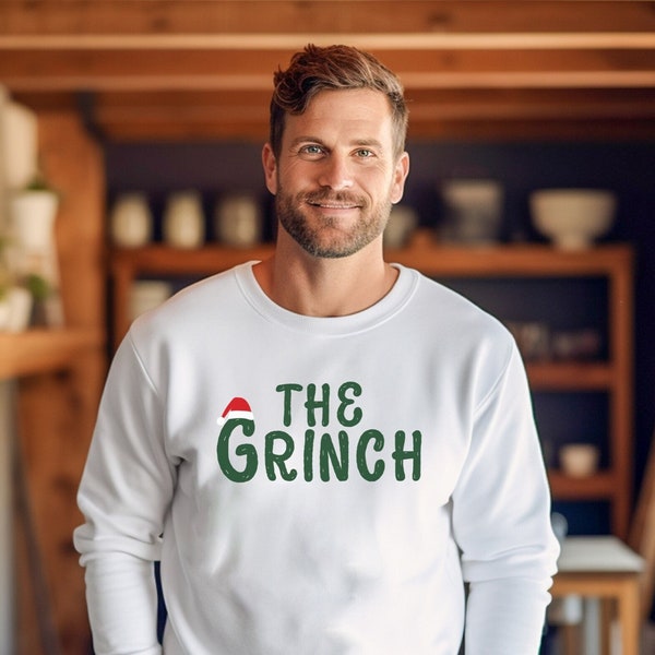 Grinch christmas sweater, Mrs Clause Weihnachts Sweatshirt, lustige Weihnachten, Weihnachtsgeschenk, Damen Pullover, Retro christmas shirt