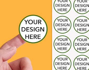 Custom Round Circle Sticker Sheets, Circle Logo Stickers, Printed Gloss Sticker Sheet