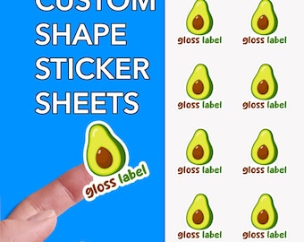 Custom Shape Logo Sticker Sheets | Stickers from Your Logo | Business Stickers | Cut to Shape Labels