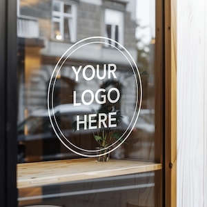 Custom Business Logo, Business Logo Sticker, Square/Round Logo, Personalised Vinyl Logo, Wall Decal, Window Decal
