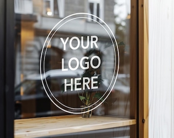 Custom Business Logo Vinyl Decal, Shop Window Sticker