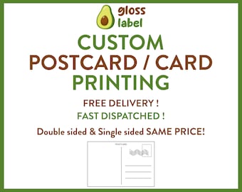Custom Postcard Printing, A5 A6, Silk 350gsm