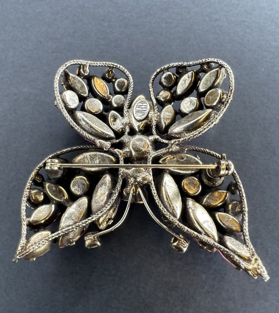 REGENCY Signed Vintage 1950s Butterfly Brooch And… - image 6