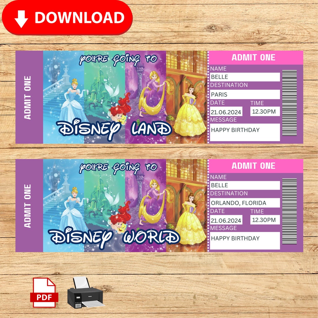 Editable Template Ticket, Printable Airline Ticket. Editable Ticket ...