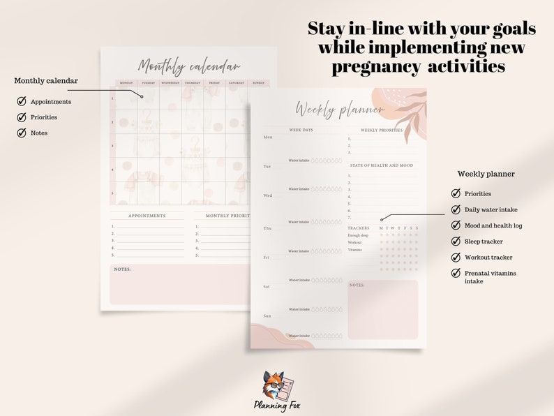 Pregnancy Planner Printable, Pregnancy Checklist, Pregnancy Book ...