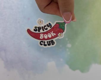 Spicy Book Club sticker | cute book club sticker | pepper sticker | bookish sticker |