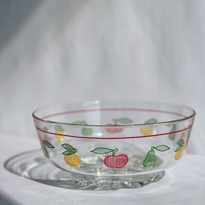Vintage glass serving bowl