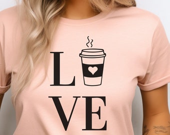 Coffee Lover shirt, Love Coffee Shirt, Coffee Shirt for Her, Coffee Shirt Gift, Coffee Lover Shirt, Valentines shirt, Valentines Gift Her