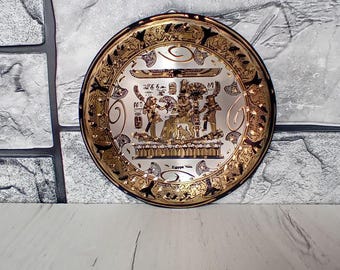 Plato decorativo egipcio, recuerdo de viaje a Egipto, artículos de colección