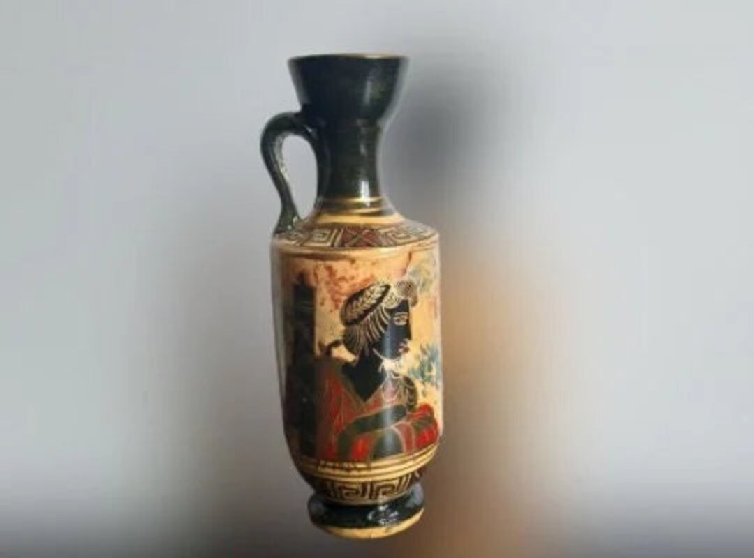 Greek Vase Vintage Greek Jug Antique Style Vase Vintage Etsy