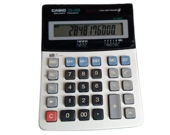 Rare Vintage Calculator CASIO DS-20G silent-touch, Made in Japan
