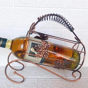 Portabotellas individual, expositor de botellas, regalo para amantes del vino