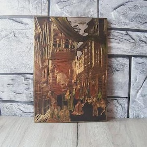 Handmade Egypt Picture, Brass Engraved Wall Picture, Oriental Wall Decor