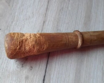 Antique Wooden Pestle, Primitive Kitchen Tool, Farmhouse Decor