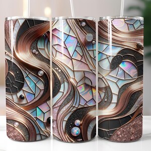 3D Glitter Holographic Crystal Tumbler, 20 oz Skinny Tumbler wrap, Sublimation Designs, Seamless Tumbler Wrap, Sparkling Tumbler