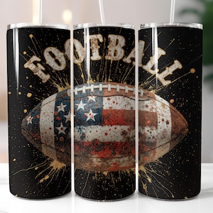 Football Tumbler Wrap, Game Day png, Sports-Themed Sublimation Wrap, Sports 20oz Skinny Tumbler, Football Mom Seamless Design