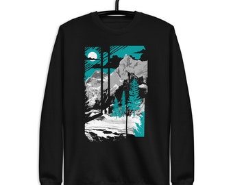 Everest - Graphic Shirt, Nature Shirt, Unisex Sweatshirt, Cotton, Abstract Shirt, Mount Everest, Fall Sweatshirt, Winter, Landscape Shirt