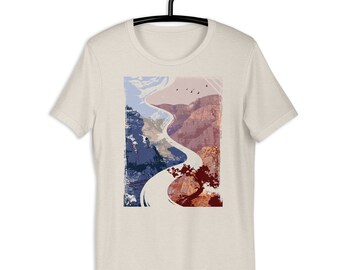 Grand Canyon - Graphic t-shirt, Nature t-shirt, Unisex t-shirt, Cotton Shirt, Abstract Shirt, Grand Canyon Shirt, Grunge, Landscape Shirt