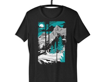 Everest - Graphic t-shirt, Nature t-shirt, Unisex t-shirt, Cotton shirt, Artistic Shirt, Abstract Shirt, Grunge Shirt, Outdoors Shirt
