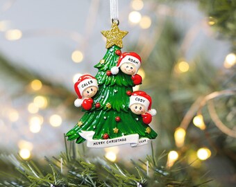 Personalized Family of 3,4,5,7,8 Ornaments 2023, Christmas Ornament, Custom Family Ornament, Christmas Decor, Custom Family Christmas Gift
