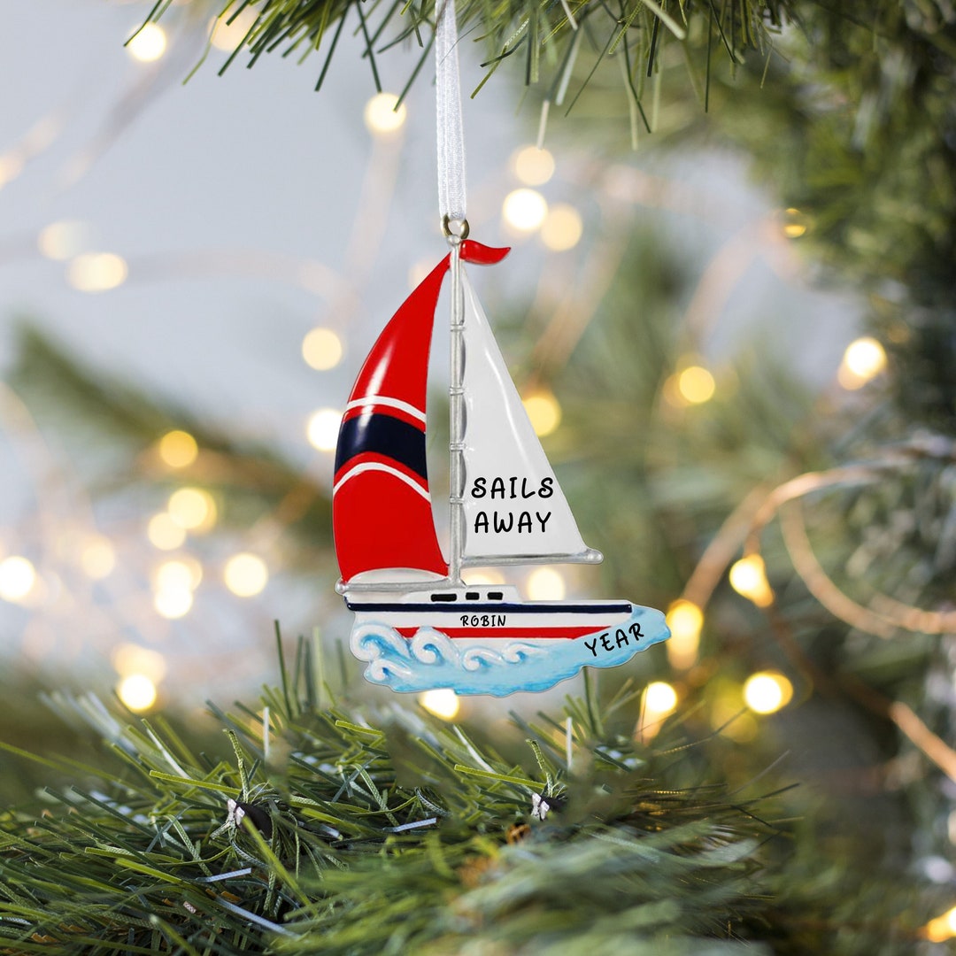Sailboat Christmas Ornaments 