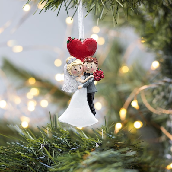 Bride's first christmas ornament set discount
