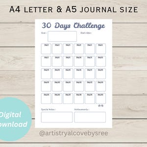 30 Day Challenge, 30 day Fitness Challenge, Budget Challenge, Wellness Challenge, Workout Challenges, 30 days savings challenge