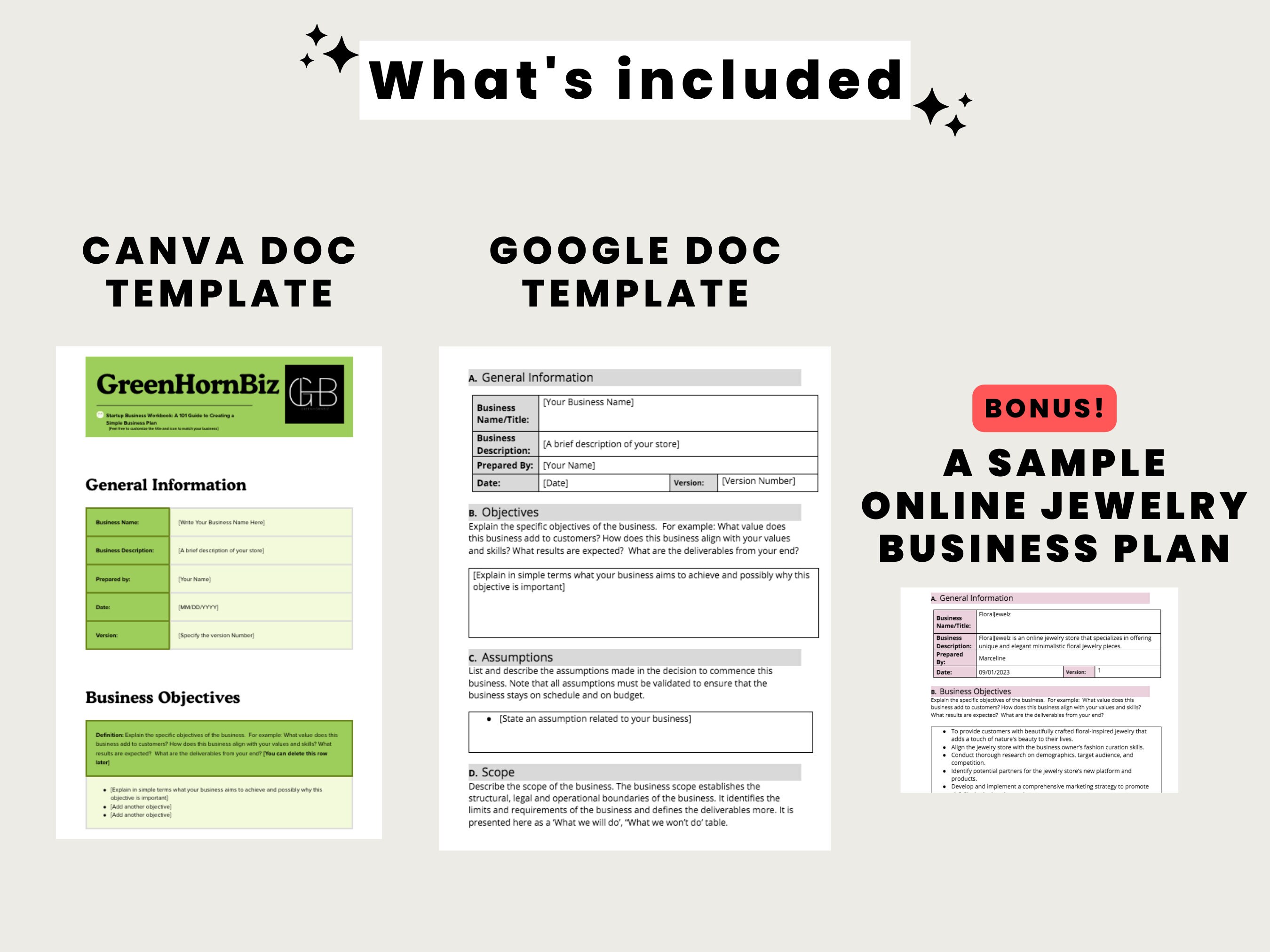 A 101 Guide to Creating a Simple Business Plan | Printable Small ...