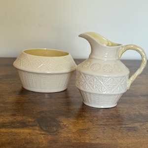 Belleek Creamer and Sugar - Etsy