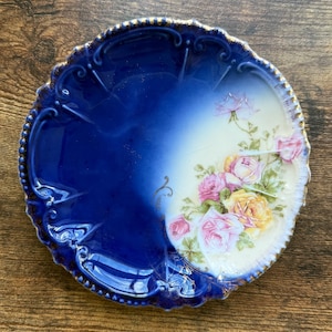 Vintage Bavarian China Dessert Plate - Floral China Dish