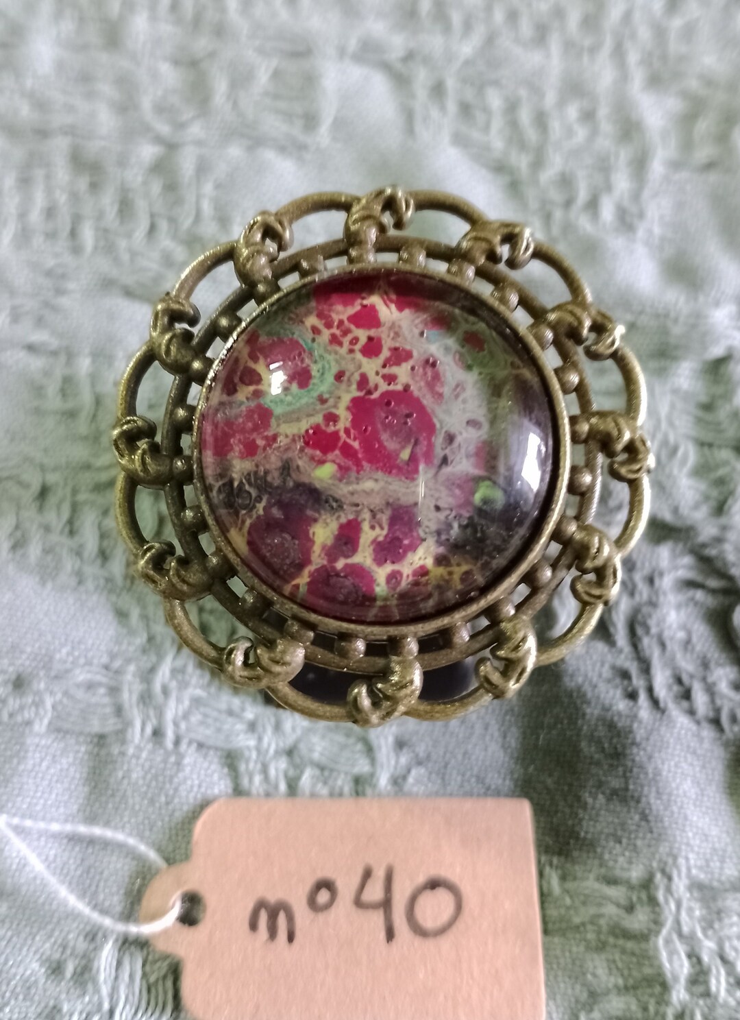 Fancy “fluid Art” Adjustable Rings - Etsy