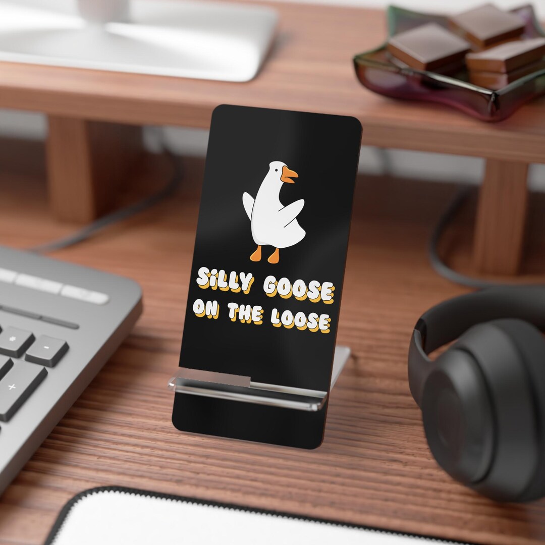 Silly Goose Phone Stand for Desk, Cottagecore Funny Gen Z iPhone Holder ...