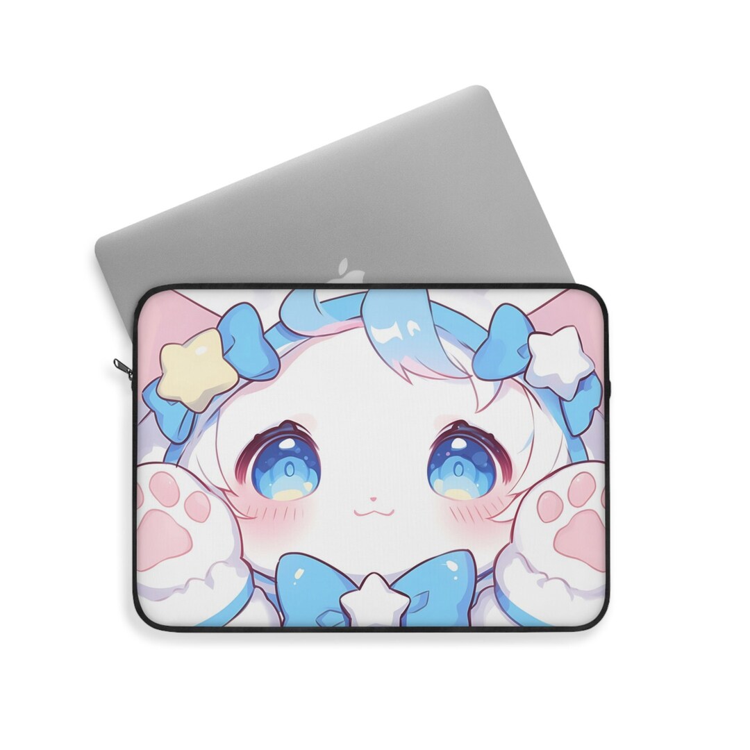 Kawaii Flowers Cat iPad & Laptop Sleeve